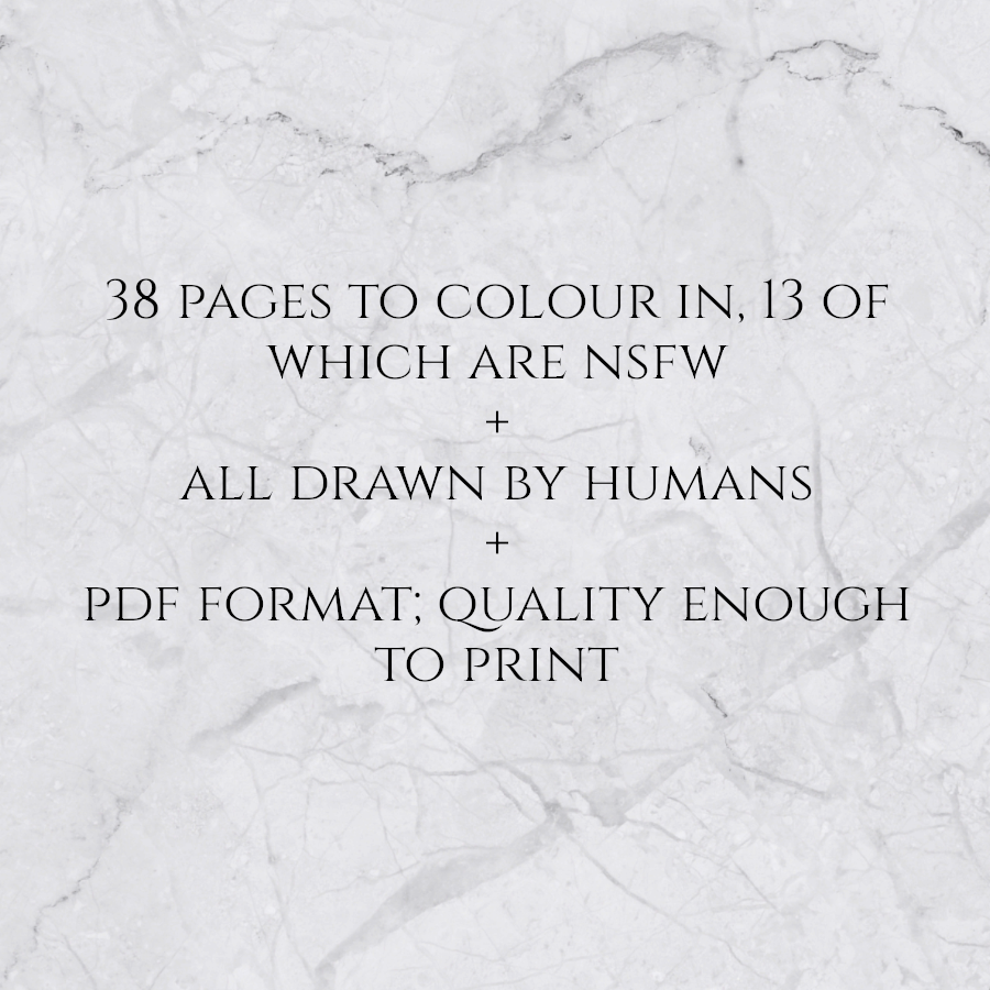 all human artists; 38 pages to colour, 13 of which are NSFW