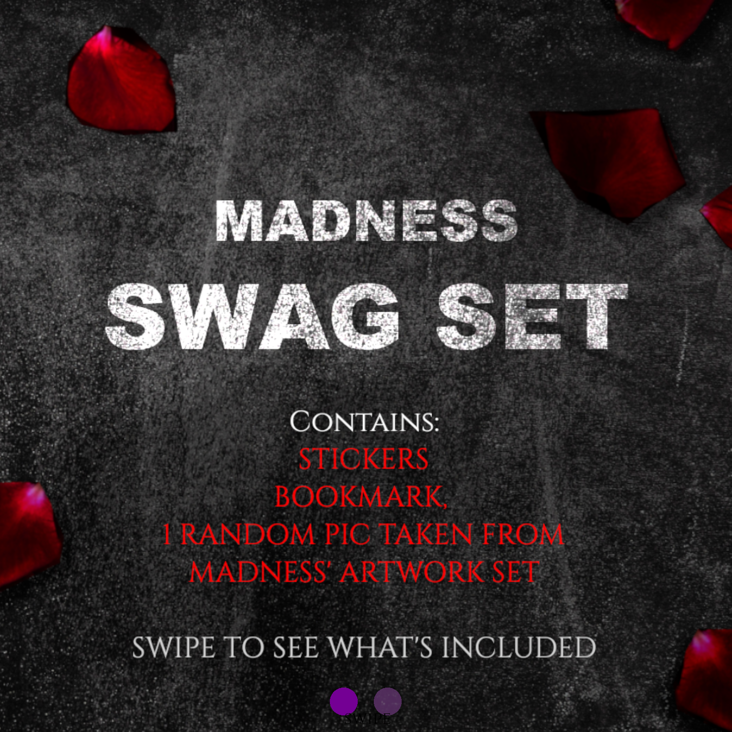 purchase swag set from the Madness Behind the Mask